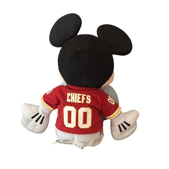 Official Disney NFL Mickey Mouse Plush – 18" Kansas City Chiefs Jersey – 2011 - Picture 2 of 5